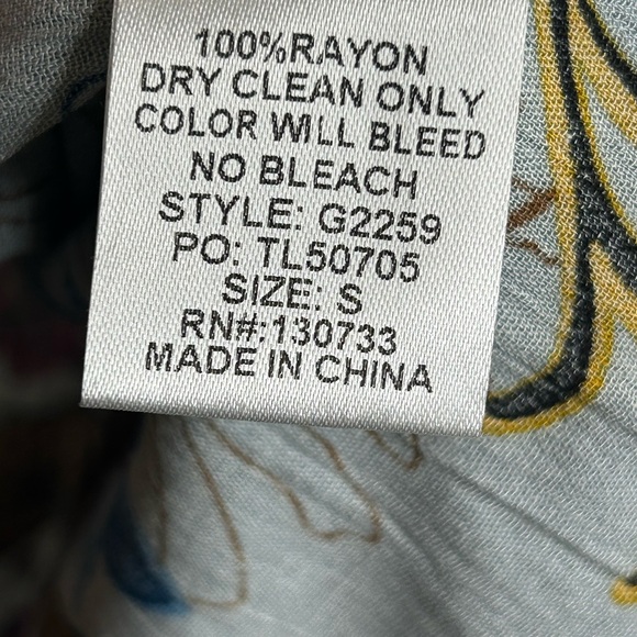 Magnolia Boutique S Floral Patterned Dress with Mixed Colors Boho Hippie Peasant - Picture 8 of 9